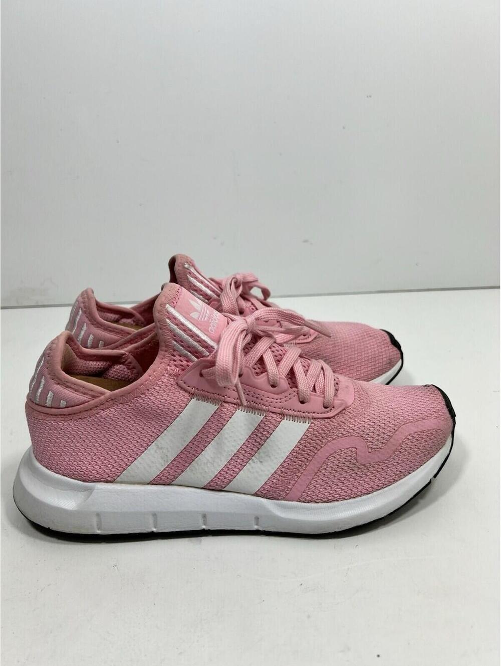 Adidas Pink White Striped Activewear Running Shoes PRB698001 Women’s Size 5 1/2